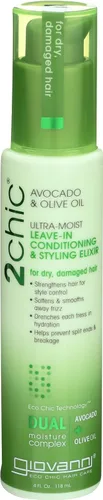 GIOVANNI 2chic Elixir acondicionador sin enjuague ultrahúmedo para peinado – Suaviza el encrespamiento y evita la rotura, para cabello seco y