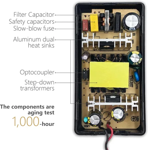 Miniatura 3 de Convertidor de CA a CC de 60 W, 5 A, adaptador de encendedor de cigarrillos de automóvil, adaptador de 110 V/120 V a 12 V AC/DC fuente