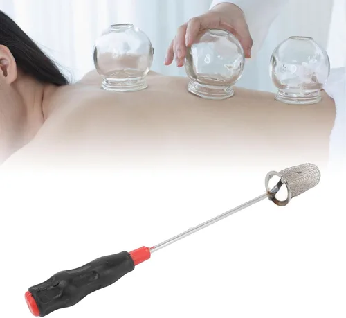 Miniatura 6 de Varilla de ventosa, varilla de ventosas de acero inoxidable, varilla de encendido portátil antiquemaduras, fácil de usar para masaje de salón de spa