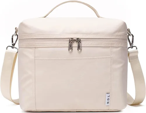 Miniatura 17 de NOL Natural Organic Lifestyle - Loncheras aisladas para mujer, bolsa enfriadora, ligera, de nailon, impermeable, para el trabajo