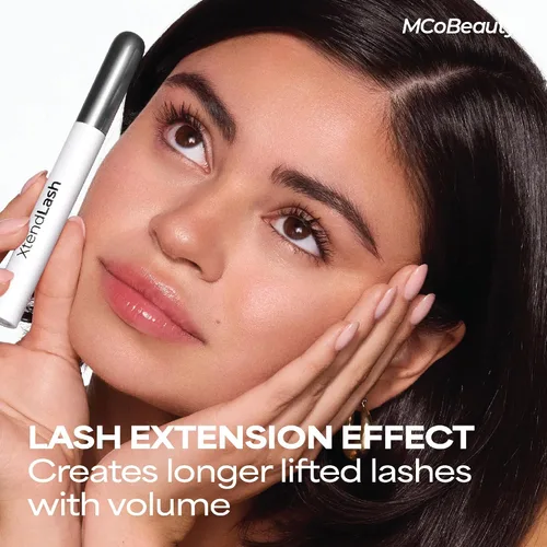 Miniatura 2 de MCoBeauty XtendLash - Máscara de pestañas de tubos, color negro, alargamiento tubular, volumen y rizo, pestañas de alta definición, resistente al