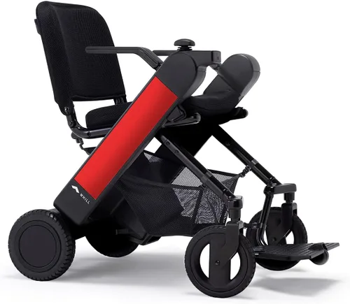 WHILL Silla eléctrica Model F - Comodidad y rendimiento - con diseño plegable, tecnología inteligente y control remoto a través de la aplicación -