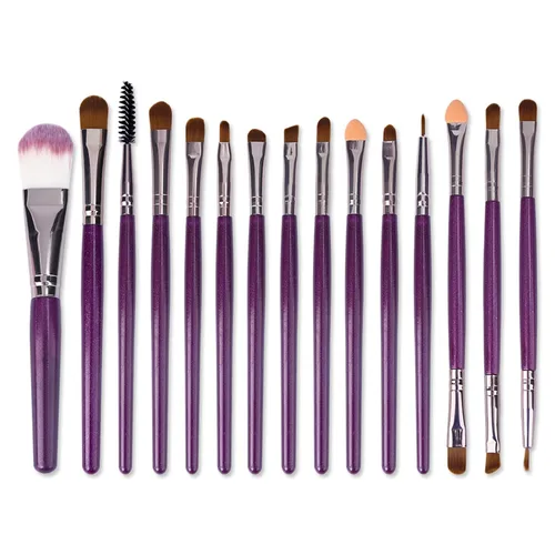 Miniatura 5 de UCANBE Spotlight Paleta de sombra de ojos + 15 pinceles de ojos, juego de maquillaje profesional de 40 colores mate brillante paleta de sombra