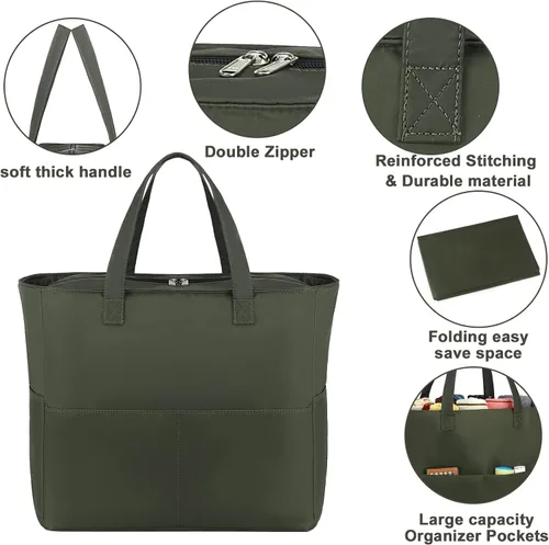 Miniatura 6 de Bolsa de playa y piscina para mujer, grande, bolsa de gimnasio con compartimento húmedo para viajes, impermeable