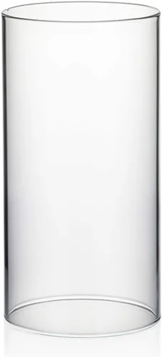 Miniatura 41 de WGVI Funda para portavelas Hurricane, ancho de 2 pulgadas, altura de 12 pulgadas, portavelas cilíndrico de vidrio transparente, tubo de chimenea