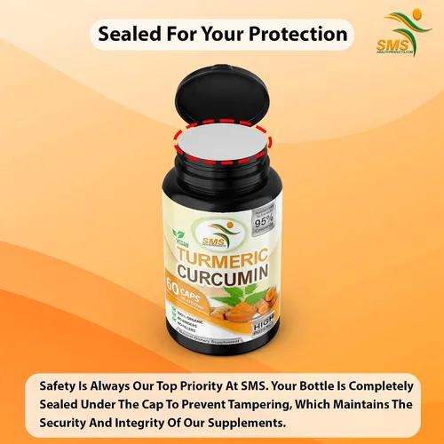 Miniatura 6 de Curcumina de cúrcuma de 1000 mg, sin rellenos, 95% curcuminoides con extracto de pimienta negra BioPerine, apoyo inmunológico natural, fabricado