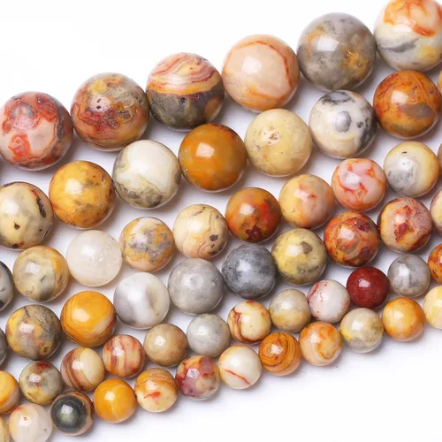 Miniatura 64 de 36 PIEZAS Cuentas de Malaquita Roja de 10 MM, Cuentas Redondas Sueltas de Gema Natural para Hacer Joyería 38 cm