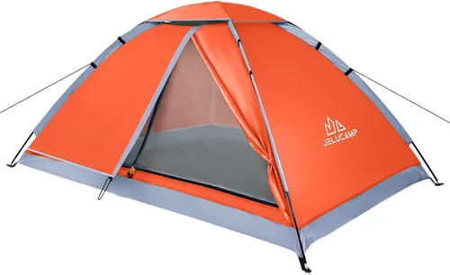 JELUCAMP Tiendas de campaña tipo domo para 1/2/4/5/6 personas para camping, tienda de campaña ligera portátil para mochileros, pequeña y fácil de