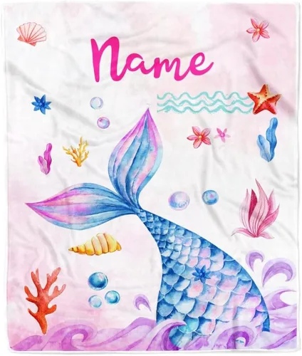 Miniatura 11 de Manta de bebé safari personalizada con nombre personalizado para niñas, hija recién nacida, nieta, sobrina, cumpleaños, manta de forro polar