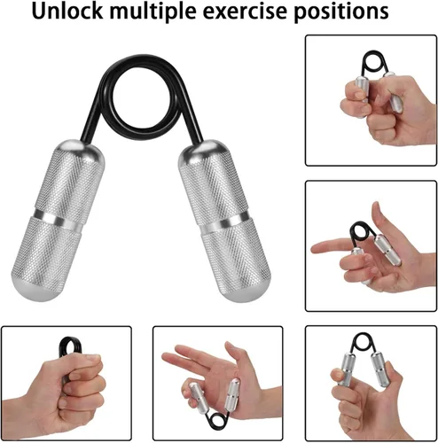 Miniatura 4 de Juguetes antiestrés de metal de mano, ayudan a aliviar la ansiedad por estrés, mini fortalecedor de agarre de dedo, entrenador de fuerza de agarre