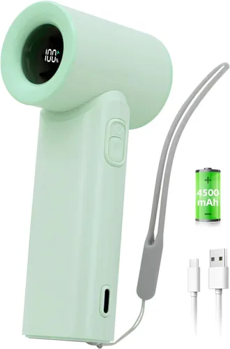 Miniatura 11 de Ventilador turbo portátil de mano de 17400 rpm, mini ventilador turbo de alta velocidad [15 horas de tiempo de enfriamiento máximo], 4500 mAh