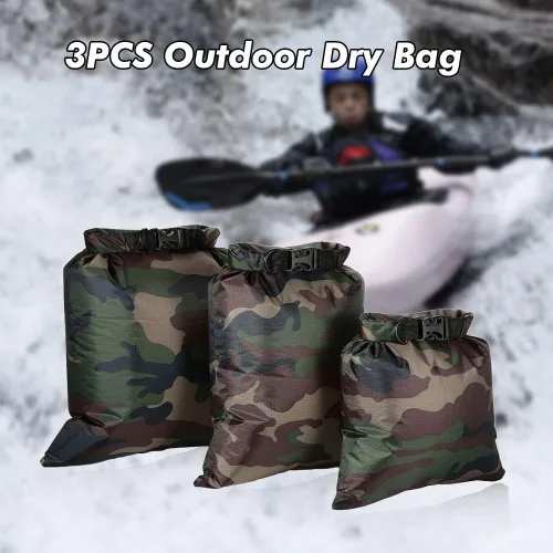 Miniatura 5 de LIXADA Bolsas secas impermeables, paquete de 3/5/6 unidades Ultimate Dry Sack – 3L+5L+8L ligeras, sacos secos al aire libre para kayak, camping