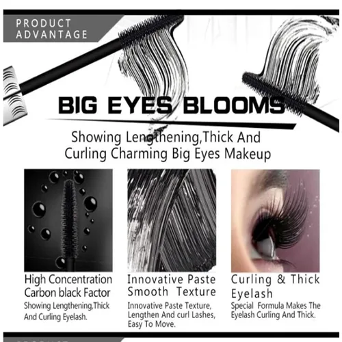 Miniatura 3 de 6 Colores Máscara de ojos de gato, maquillaje para ojos, máscara impermeable, secado rápido, pestañas rizadas, alargamiento de pestañas, blanco 2