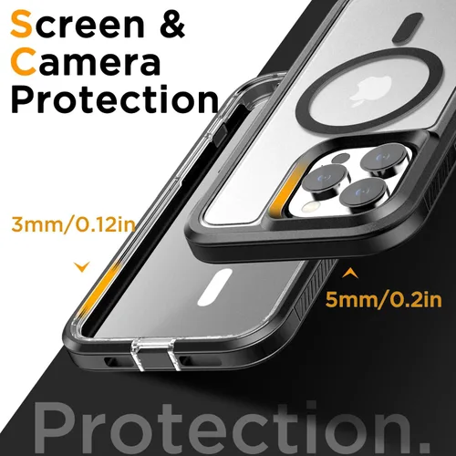 Miniatura 5 de AICase Funda para iPhone 13/14/16e [Compatible con Magsafe], Protección contra caídas de alta resistencia, Defensa multicapa, Grado militar