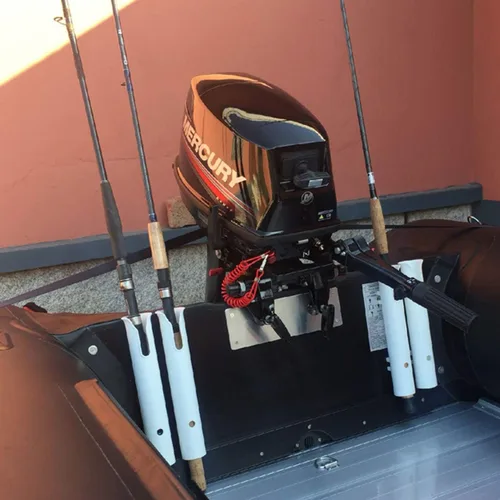 Miniatura 6 de TIHOOD Soporte para caña de pescar con tornillos, piezas de repuesto y accesorios para torneo, mar profundo y trolling Blanco