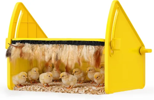 Placa de incubadora de calefacción para patitos de pollos, ajustable de 3 niveles de temperatura, casa para mantener las aves de corral calientes