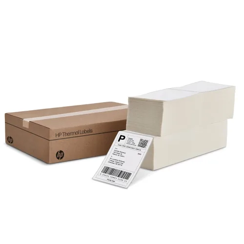 Miniatura 9 de HP Etiquetas de envío térmico directo 2 x 1, 2 rollos, 1375 hojas por rollo, etiquetas blancas multiusos para uso personal o comercial, compatibles