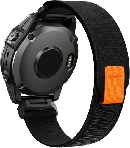 ANCOOL Correas de reloj de nailon Quickfit para Garmin Fenix 7/Fenix 6/Fenix 5 Band 0.866 in Quickfit Nylon Watch Band Reemplazo para Fenix 7