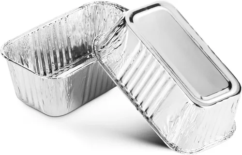 Miniatura 3 de MontoPack Sartenes desechables de aluminio para pan Tamaño estándar profundo de 15.2 x 8.9 cm, recipientes de papel de aluminio extra grueso