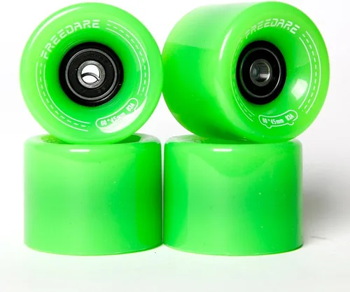 FREEDARE Ruedas para monopatín 2.362 in 83a con rodamientos y espaciadores Cruiser Wheels (paquete de 4)