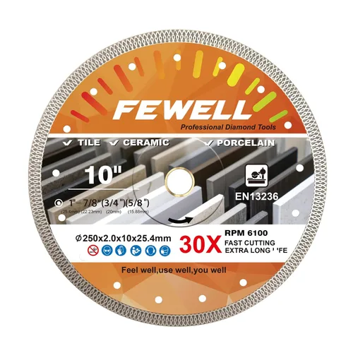 Miniatura 7 de FEWELL Hoja fina estupenda de la teja del diamante de la porcelana de 4 pulgadas 3 unids/lote para cortar azulejos de porcelana de cerámica
