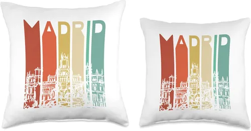 Miniatura 3 de Espana Apparel Madrid España España Cataluña Español Español Barcelona Euro Throw Pillow 16x16, Multicolor