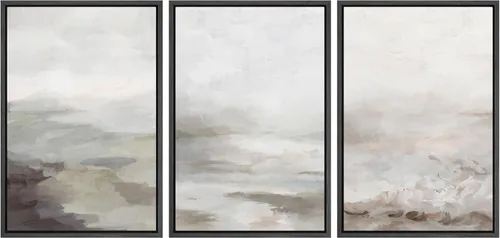 Miniatura 79 de NWT Juego de Arte de Pared de Lienzo Enmarcado Bosque Blanco y Negro Reflejo de Lago Paisaje Naturaleza Vida Silvestre Arte de Fotografía Rústico