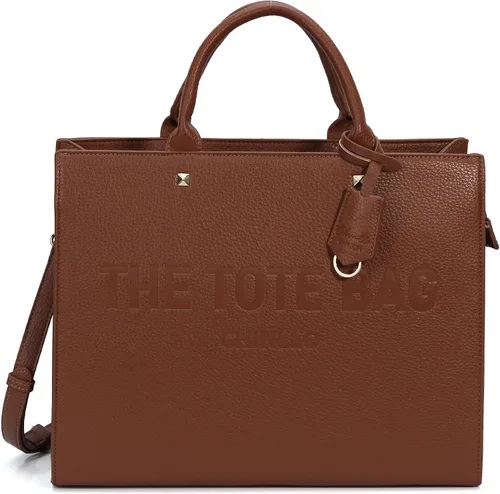 Miniatura 22 de Bolsa de mano para mujer, estilo satchel, con asa superior y correa para el hombro
