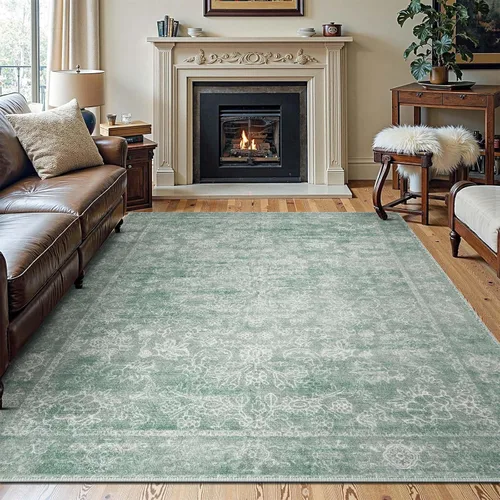Miniatura 120 de jinchan Lima - Alfombra de pasillo lavable de 2 x 6 pies, antideslizante, de pelo corto, suave, ultrafina, alfombra envejecida para casa de campo
