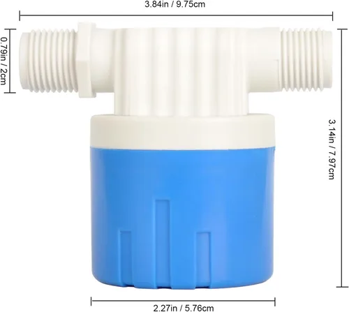 Miniatura 3 de Válvula de flotador Válvula de control de nivel de agua automática macho de entrada lateral lateral para tanque de agua