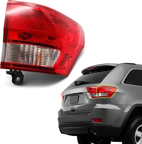 Miniatura 4 de Huray Luz trasera exterior para Jeep Grand Cherokee 2011-2013 reemplazo de lámpara trasera estilo OE lado del pasajero RH (lado del pasajero)