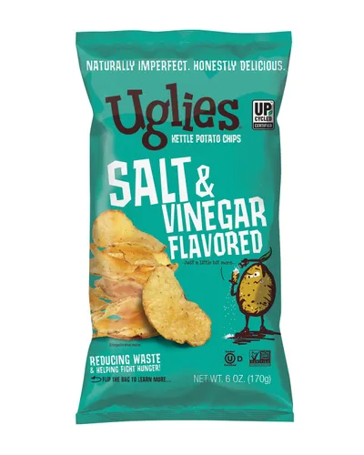 Miniatura 11 de UGLIES Patatas fritas cocidas en hervidor de agua, aperitivos sin gluten, patatas fritas Kosher, aperitivos sin OMG para niños u oficina, bolsas