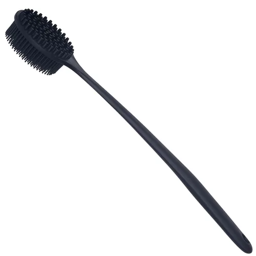 Miniatura 6 de DNC Exfoliador de Espalda para Ducha Cepillo Corporal de Silicona Suave para Baño con Mango Largo (Negro)
