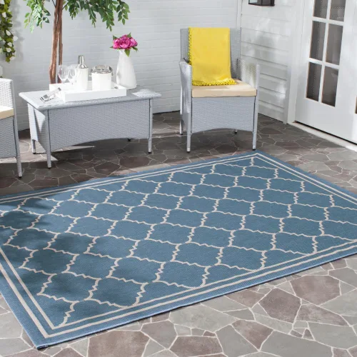 Miniatura 25 de SAFAVIEH Alfombra lavable para exteriores, colección Courtyard de 2.3 x 6.7 pies, color negro y crema, no desprende pelusa y de fácil limpieza