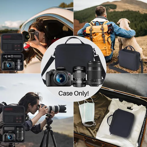 Miniatura 9 de Lebakort Funda de almacenamiento compatible con cámaras Canon EOS Rebel T7 / T7i / R100 / R50 / R5 / R6 Mark II / R7 / R8 / 90D / 5D Mark IV