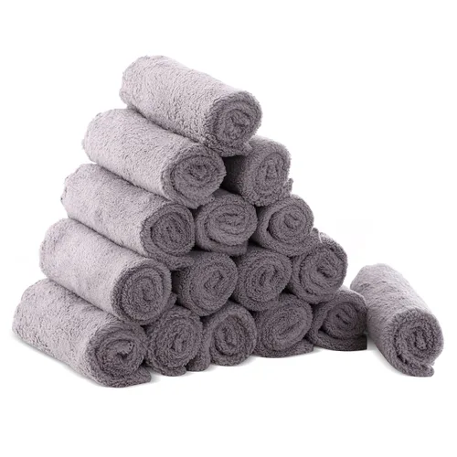Cute Castle Toallas ultrasuaves para bebé, paquete de 16 unidades, 9 x 9 pulgadas, suaves con la piel sensible para cara y cuerpo, felpa, ropa de