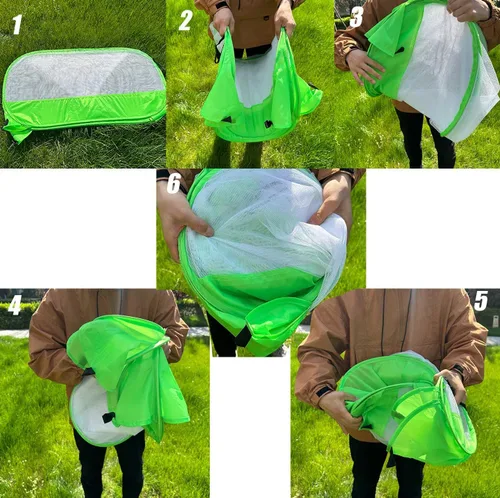 Miniatura 8 de Cubierta de Malla de Jardín de 36" para Plantas, Cubierta de Malla de Jardín Emergente para Plagas, Protector de Plantas contra Aves y Plagas