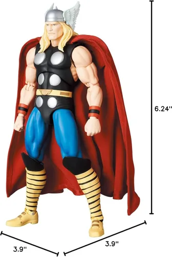 Miniatura 12 de MAFEX No. 182 THOR Thor (Ver. Cómic) Altura total: Aprox. 6.3 pulgadas (160 mm), sin escala, figura de acción pintada