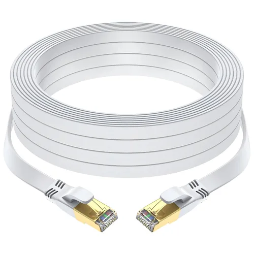 Miniatura 11 de Cable Ethernet Cat 8 de 10 pies, cable de red LAN de internet de alta velocidad para exteriores e interiores de servicio pesado, cable de conexión