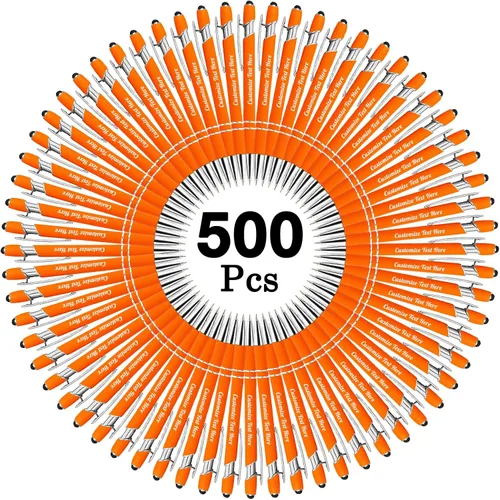 Miniatura 70 de Hasta 500 bolígrafos personalizados a granel con logotipo de mensaje de nombre comercial, bolígrafos grabados personalizados con lápiz óptico