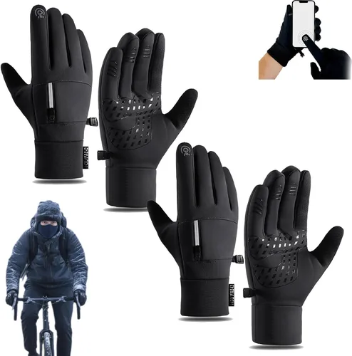 Arcticz - Guantes térmicos de alta calidad, guantes para pantalla táctil, guantes resistentes al viento, guantes impermeables, para mujeres y hombres