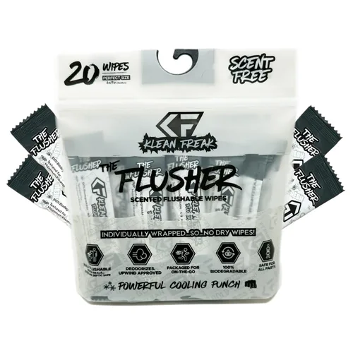 Miniatura 16 de THE KLEAN FREAK FLUSHER - Toallitas desechables para adultos y niños - Toallitas húmedas de viaje 100% biodegradables envueltas individuales