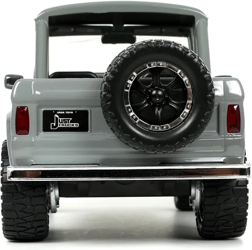 Miniatura 5 de Jada Toys Just Trucks 1:24 1973 Ford Bronco Die-cast Car Gris, Juguetes para niños y adultos