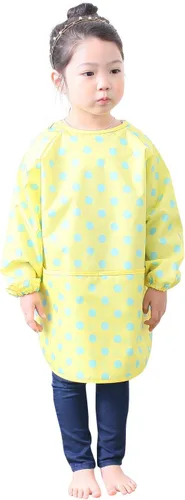 Miniatura 19 de Plie Kids Waterproof Art Smock – Long Sleeve Apron for Painting, Baking, Sensory Play (Ages 1–10)