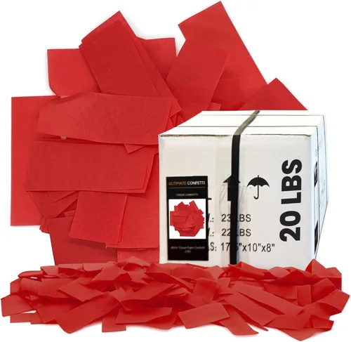 Miniatura 21 de Ultimate Confetti, Confeti Biodegradable Azul Bebé - Confeti de Papel de Seda Rectangular Revoloteante para Uso en Cañones y Lanzadores – Confeti