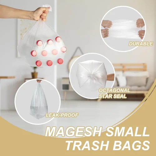 Miniatura 2 de Bolsas de Basura Pequeñas de 2.6 Galones, Magesh Bolsa de Basura de 2.6 Galones Resistente, Sin Fugas, Bolsas de Basura Pequeñas Sin Fragancia