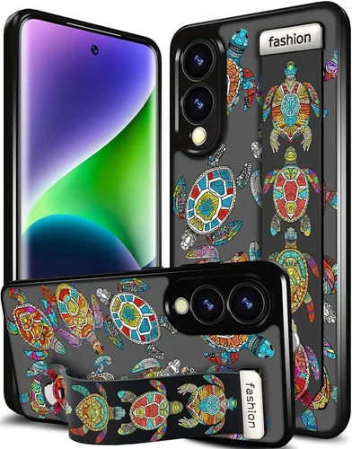 Miniatura 112 de Compatible para Samsung Galaxy S23 Funda Bonita con Correa Soporte Dedo Kickstand, Fundas de Silicona Geniales de Diseñador Funda Cover - Mariposa