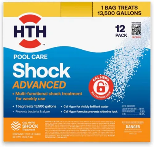 Miniatura 12 de HTH 52030B - Tratamiento para piscinas Shock, clorador para piscinas que aumenta los niveles de cloro, fórmula Cal Hypo, 13.3 oz (paquete de 6)