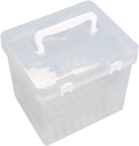 Miniatura 7 de Estuche de transporte para rotuladores, caja de almacenamiento de lápices, organizador de lápices, portátil, transparente, organizador