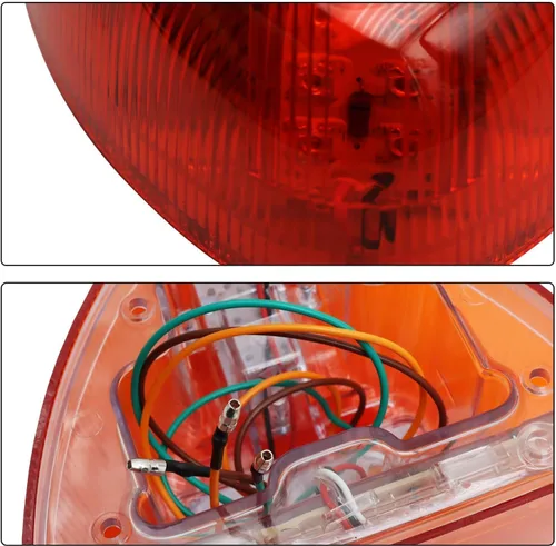 Miniatura 4 de Señal de giro para Peterbilt, 31 luces LED triangulares ámbar con 3 cables de repuesto para Peterbilt 379 359 357 365 378 ámbar Led/lente
